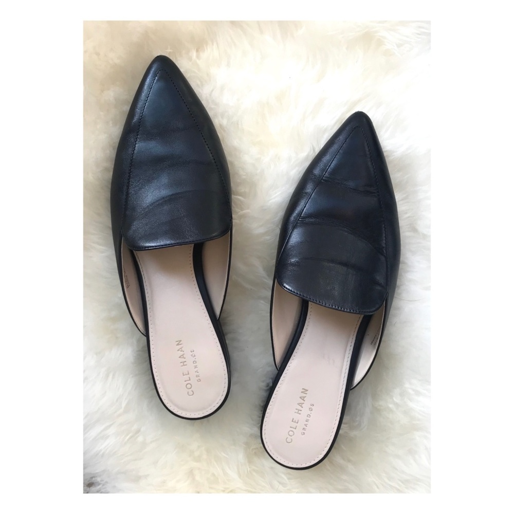 Cole Haan Piper Mules in Black Leather